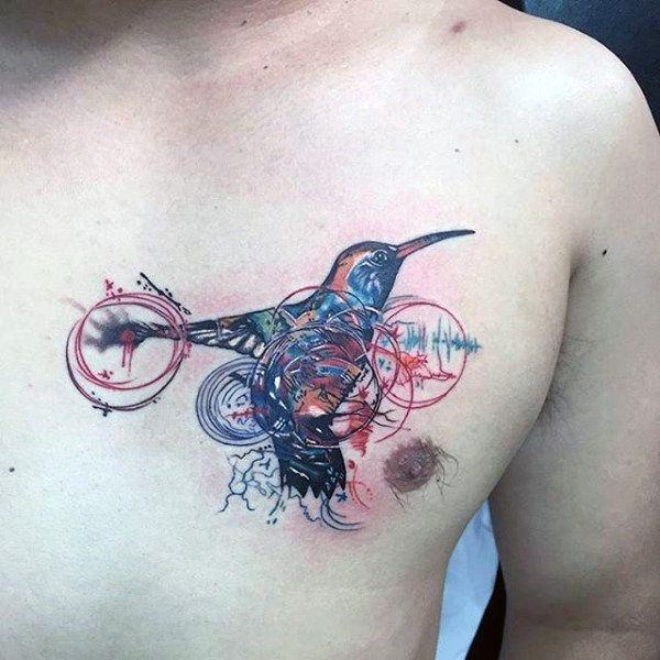 Stunning hummingbird tattoo design, idea 25