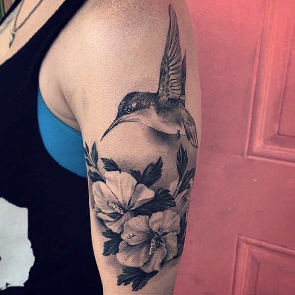 Stunning hummingbird tattoo design, idea 26