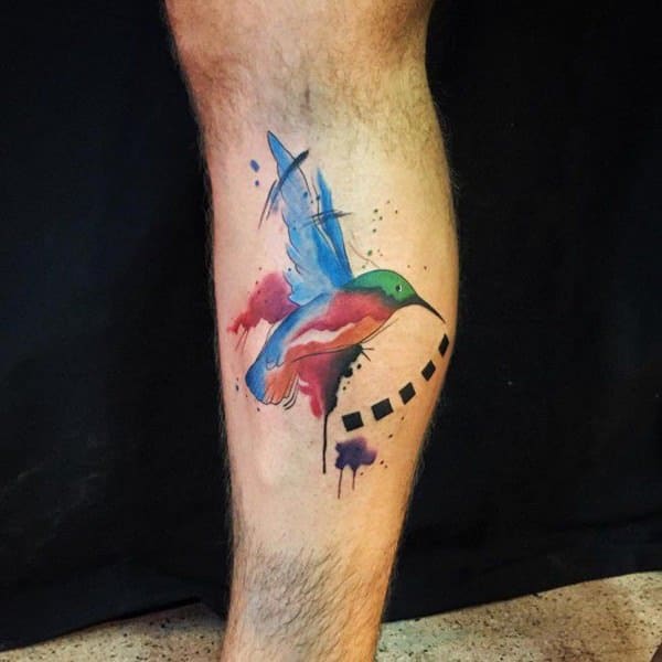 Stunning hummingbird tattoo design, idea 27