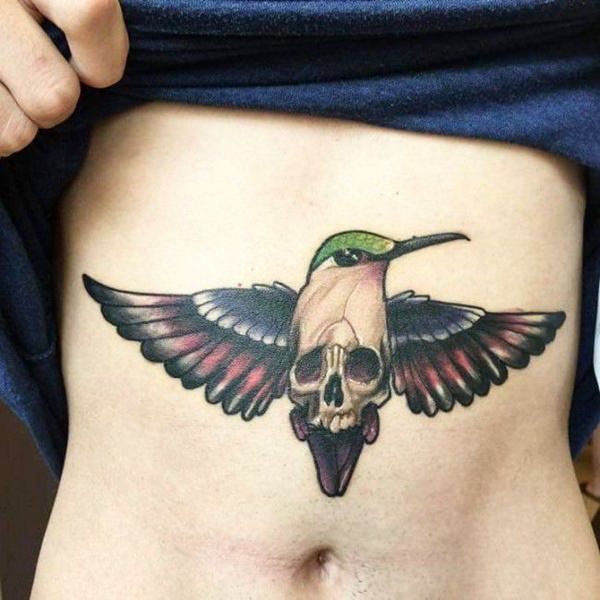 Stunning hummingbird tattoo design, idea 29