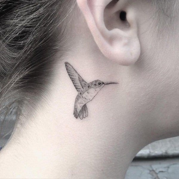 Stunning hummingbird tattoo design, idea 32