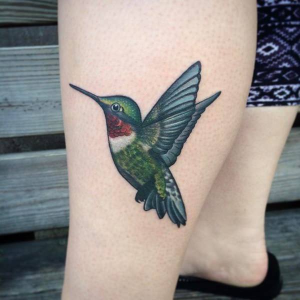 Stunning hummingbird tattoo design, idea 41