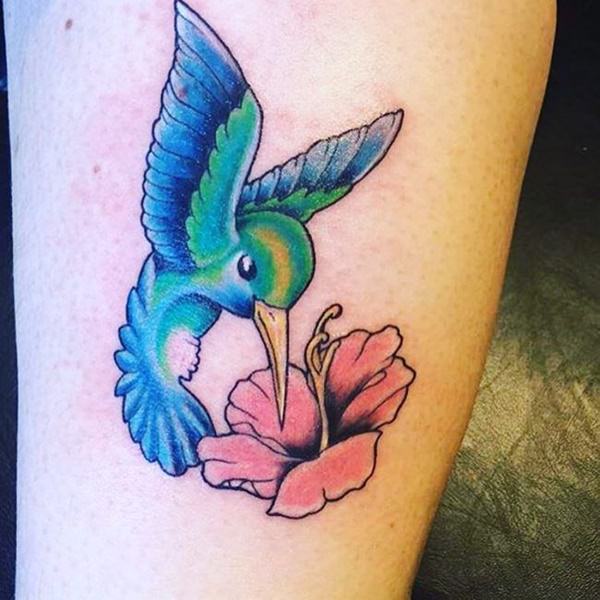 Stunning hummingbird tattoo design, idea 47