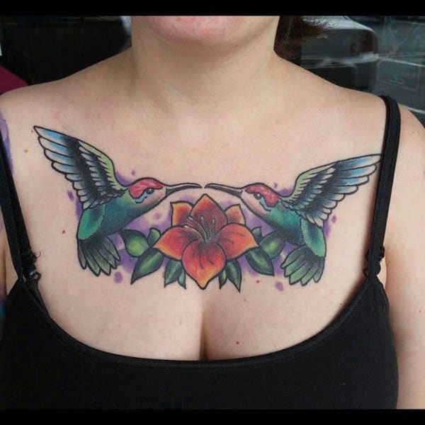 Stunning hummingbird tattoo design, idea 56