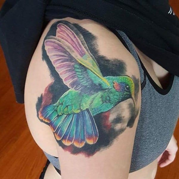 Stunning hummingbird tattoo design, idea 66