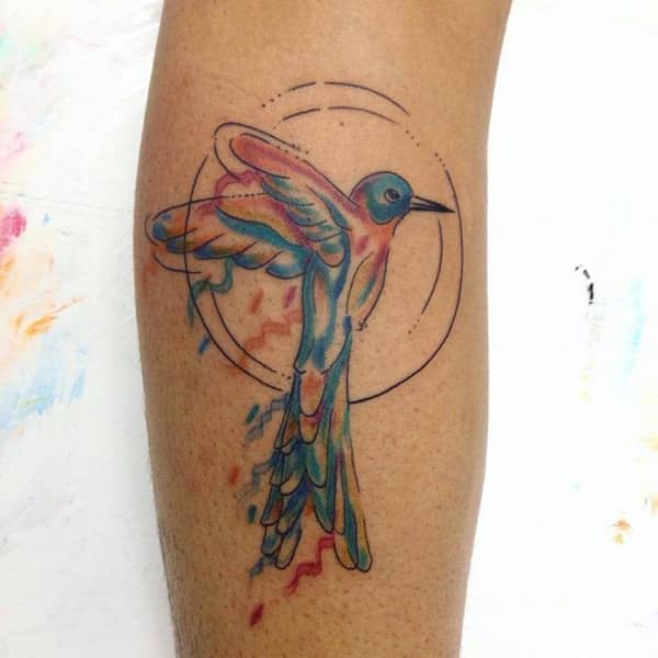 Stunning hummingbird tattoo design, idea 74