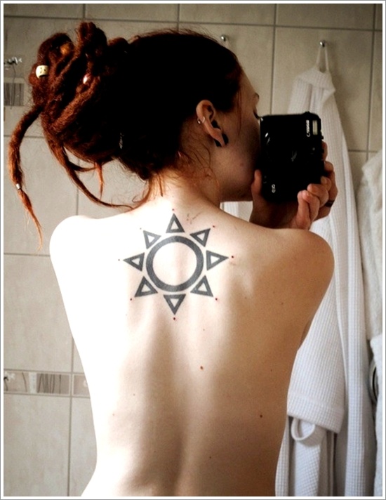 Beautiful sun tattoo designs for men and design, idea 7