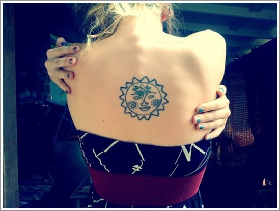 Beautiful sun tattoo designs for men and design, idea 15