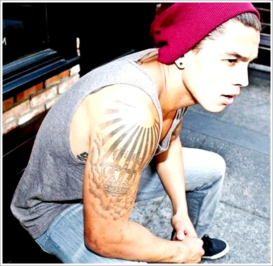 Beautiful sun tattoo designs for men and design, idea 24