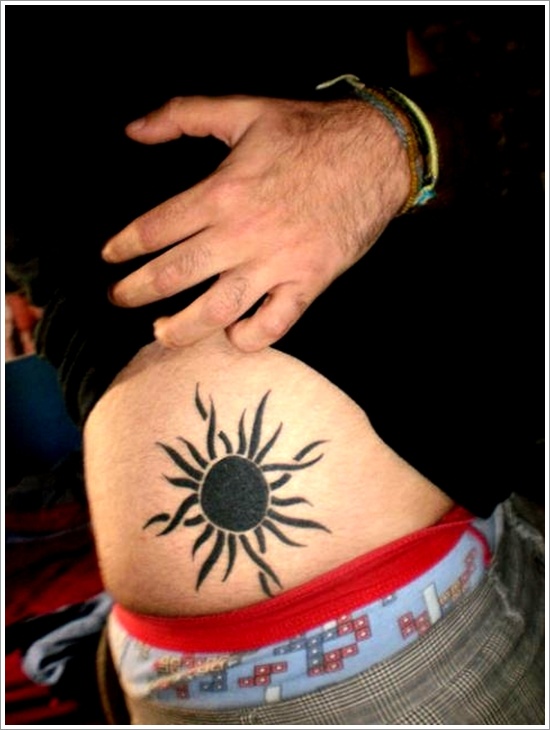 Beautiful sun tattoo designs for men and design, idea 18