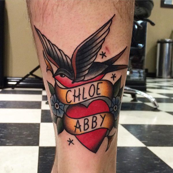 Sweet and meaningful swallow tattoos design, idea 51