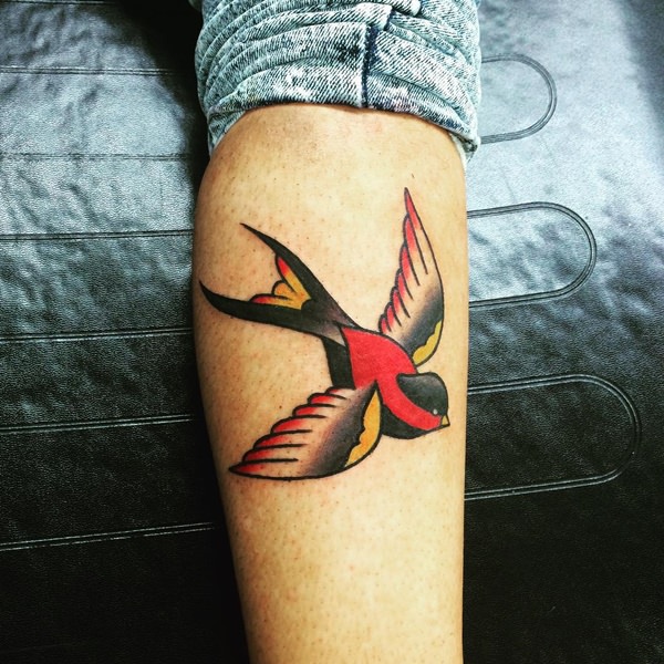 Sweet and meaningful swallow tattoos design, idea 54