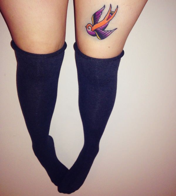 Sweet and meaningful swallow tattoos design, idea 62