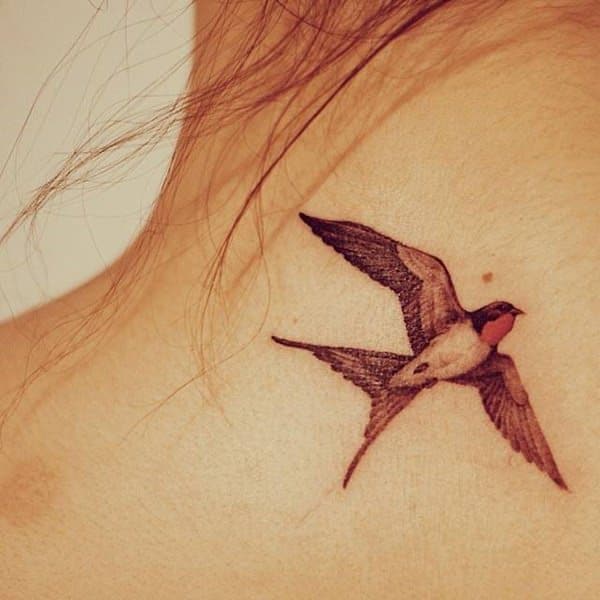 Sweet and meaningful swallow tattoos design, idea 65