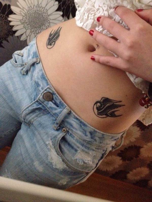 Sweet and meaningful swallow tattoos design, idea 68