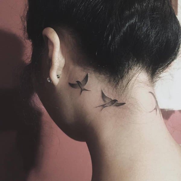 Sweet and meaningful swallow tattoos design, idea 69