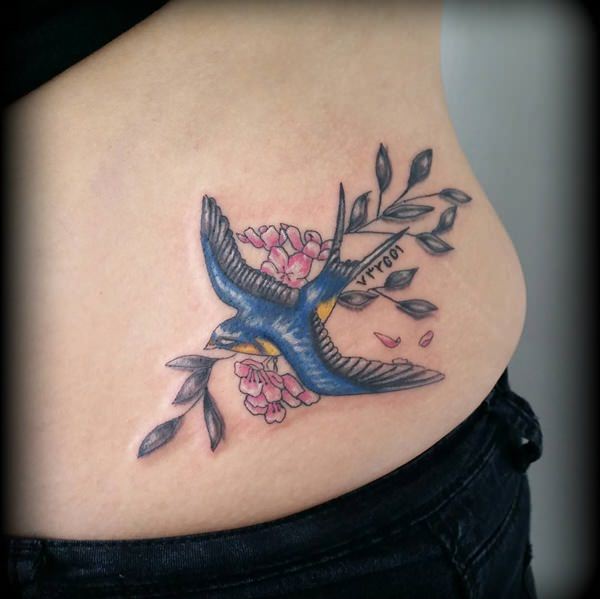 Sweet and meaningful swallow tattoos design, idea 44