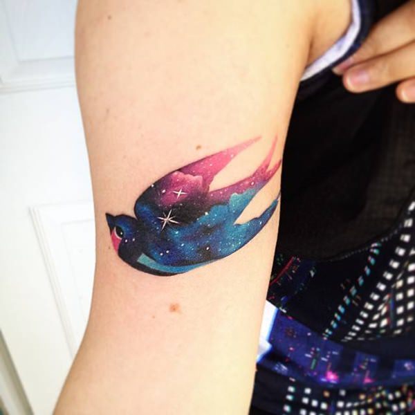 Sweet and meaningful swallow tattoos design, idea 71