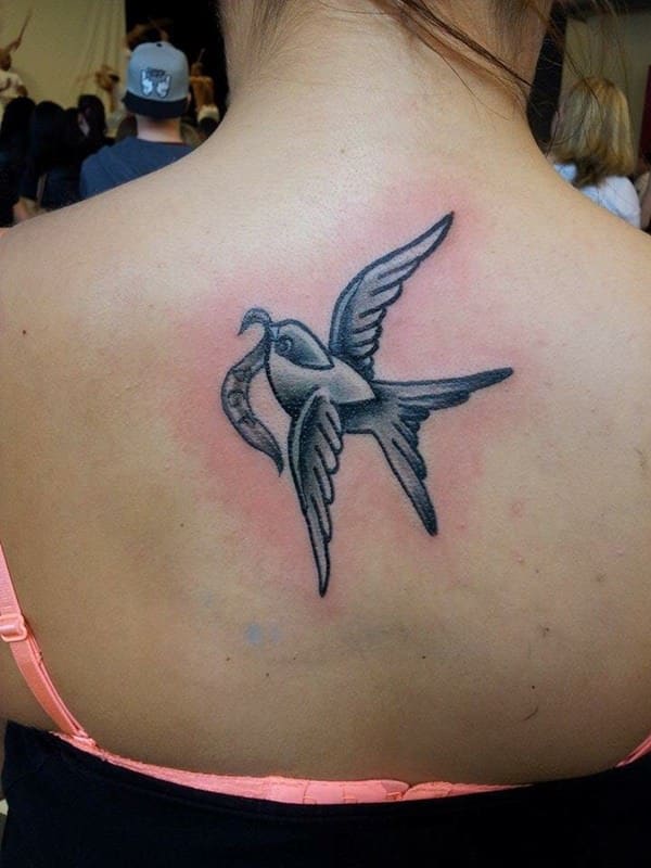 Sweet and meaningful swallow tattoos design, idea 36