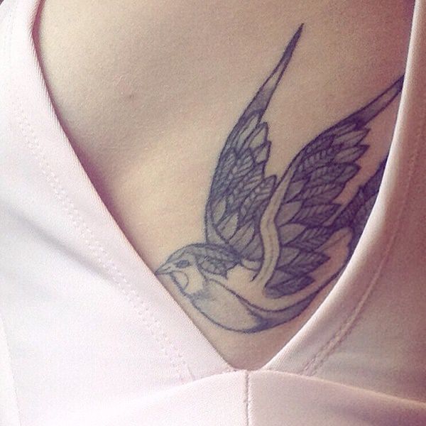 Sweet and meaningful swallow tattoos design, idea 37
