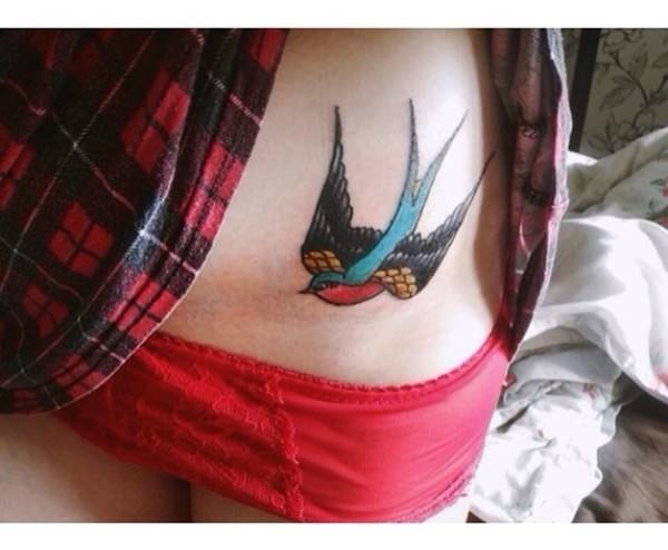 Sweet and meaningful swallow tattoos design, idea 39