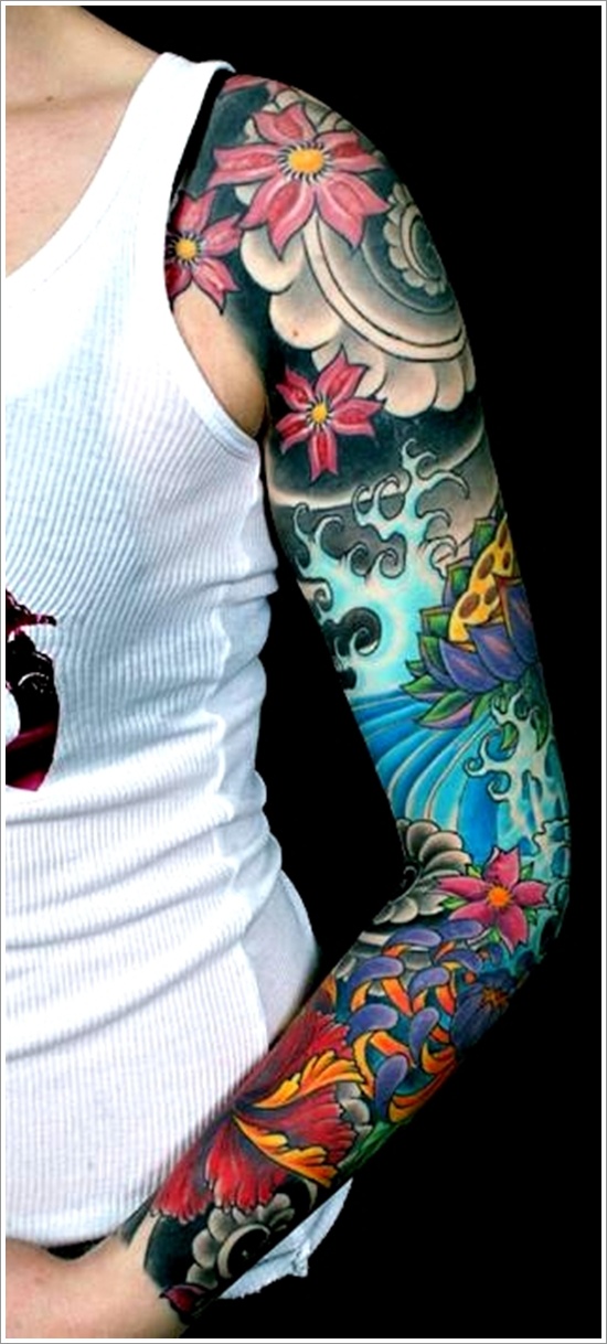 Japanese water tattoo design, idea 17