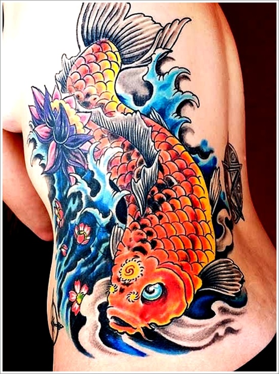Japanese water tattoo design, idea 23