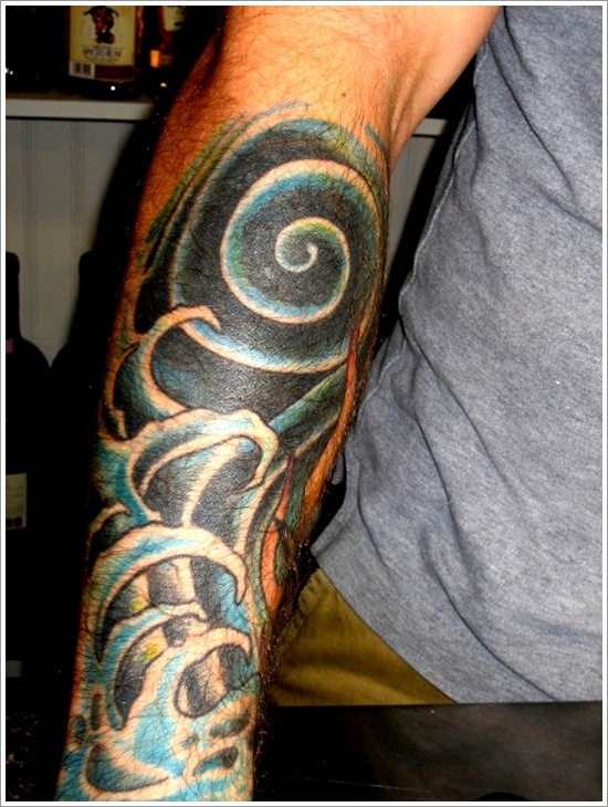 Japanese water tattoo design, idea 24