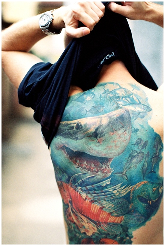 Japanese water tattoo design, idea 25