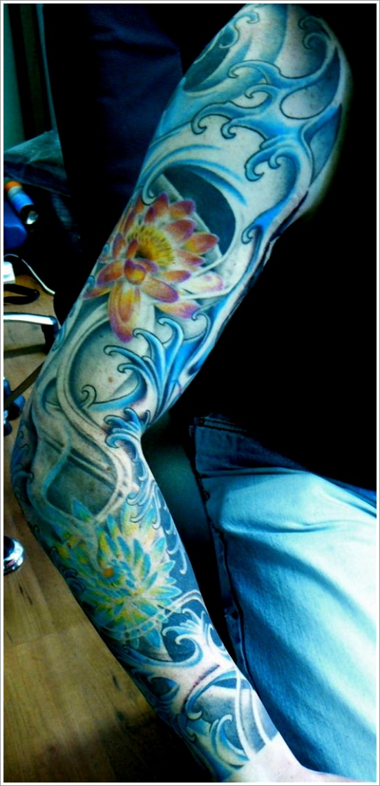 Japanese water tattoo design, idea 26