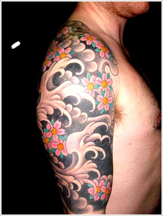 Japanese water tattoo design, idea 7