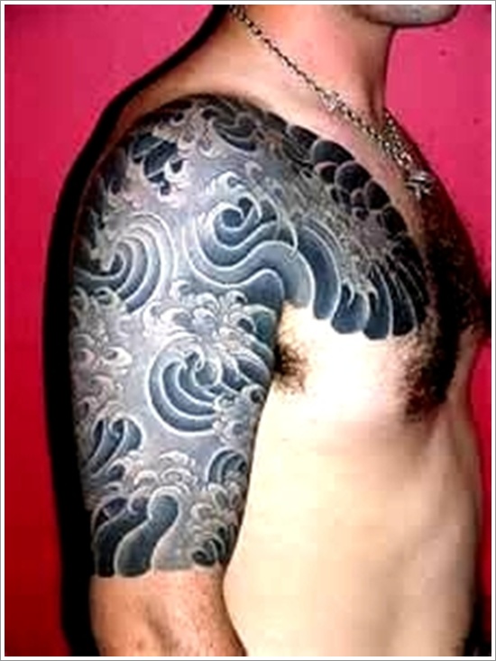Japanese water tattoo design, idea 19