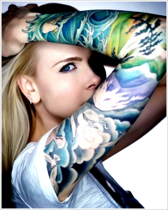 Japanese water tattoo design, idea 16