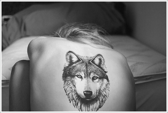 Meaningfull wolf tattoo design, idea 3