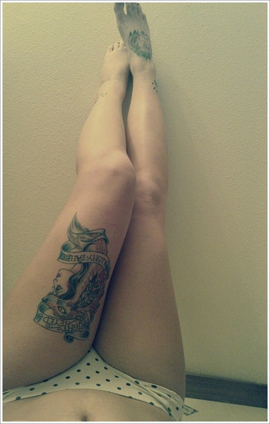Meaningfull wolf tattoo design, idea 108