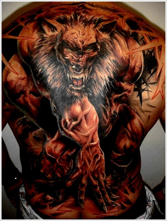 Meaningfull wolf tattoo design, idea 1