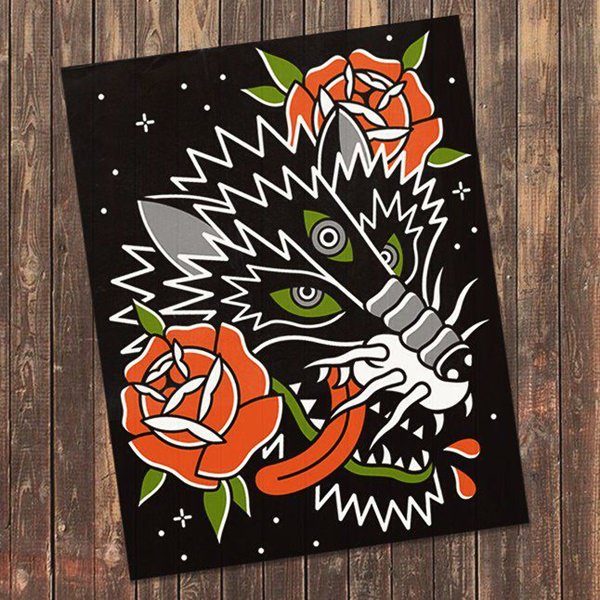 Meaningfull wolf tattoo design, idea 30