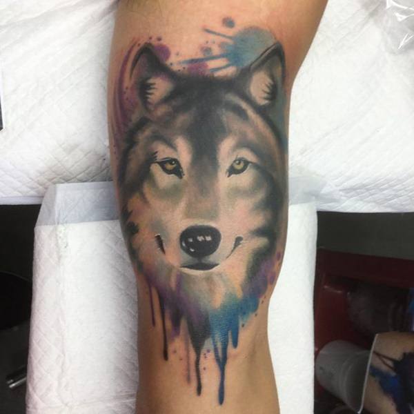 Meaningfull wolf tattoo design, idea 83