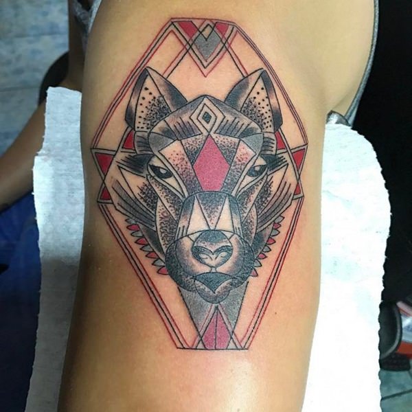 Meaningfull wolf tattoo design, idea 85