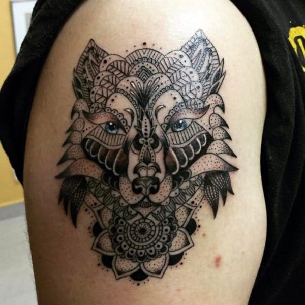 Meaningfull wolf tattoo design, idea 56