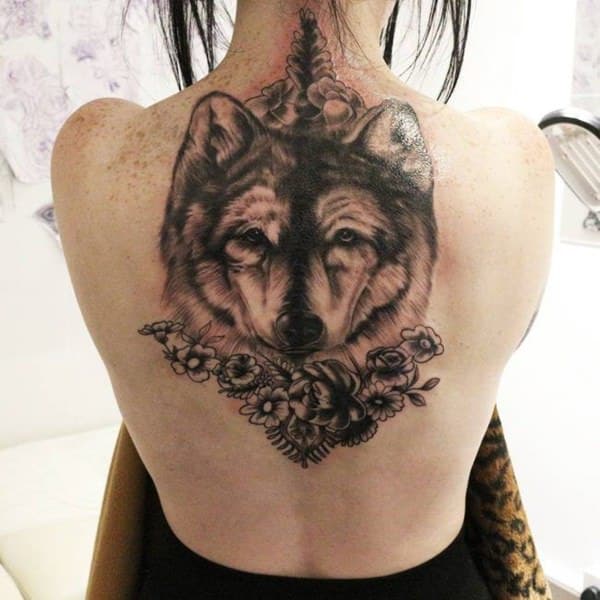 Meaningfull wolf tattoo design, idea 33