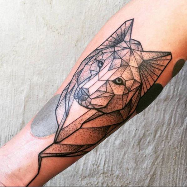 Meaningfull wolf tattoo design, idea 47