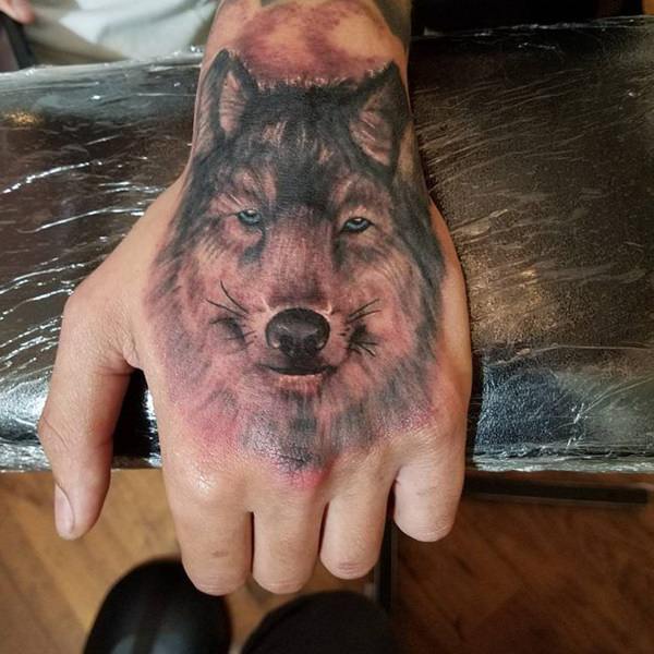 Meaningfull wolf tattoo design, idea 23