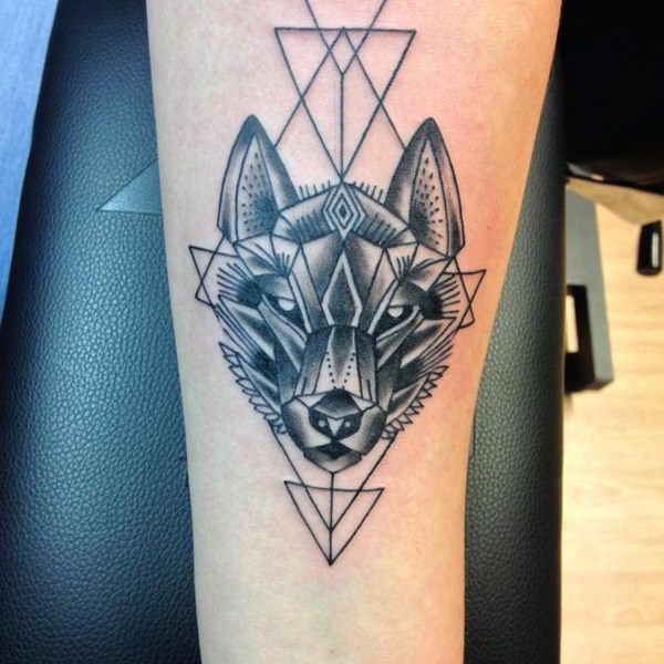 Meaningfull wolf tattoo design, idea 24