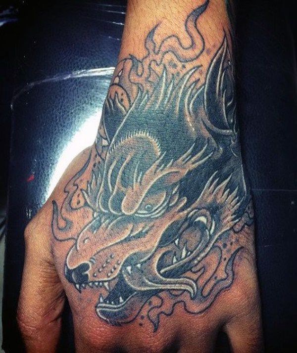 Meaningfull wolf tattoo design, idea 51