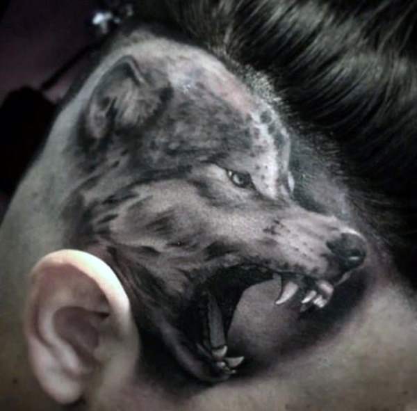 Meaningfull wolf tattoo design, idea 52
