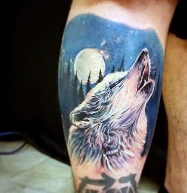Meaningfull wolf tattoo design, idea 53