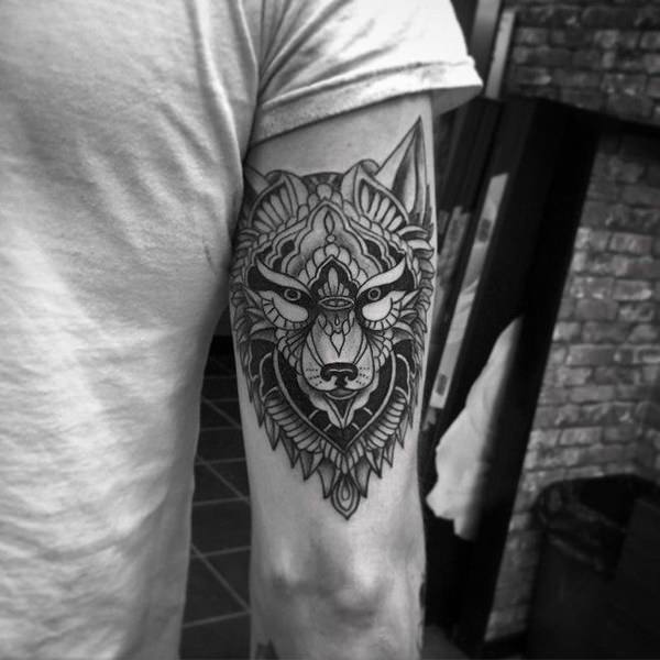 Meaningfull wolf tattoo design, idea 65