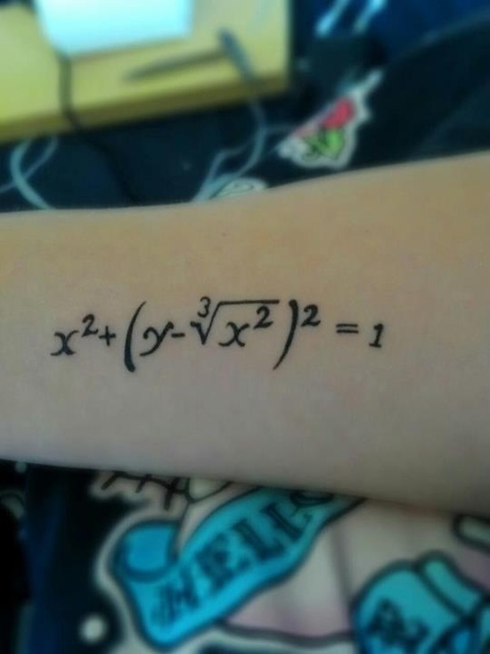 Geeky math tattoos design, idea 14
