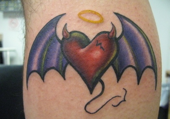 Bat tattoo design, idea 2